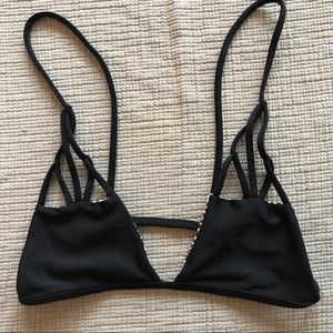 Acacia Swimwear Black Santorini top